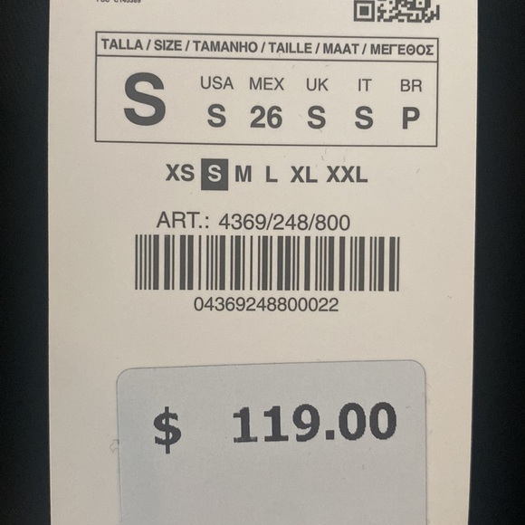 NWT Zara Faux Leather Blazer Jacket with Gold Buttons - Picture 5 of 5